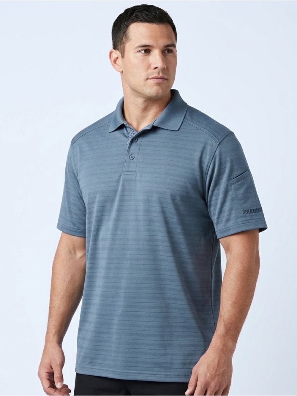 BLACKHAWK! Mens 2XL Cool React Tactical Moisture Wicking Polo Shirt Blue